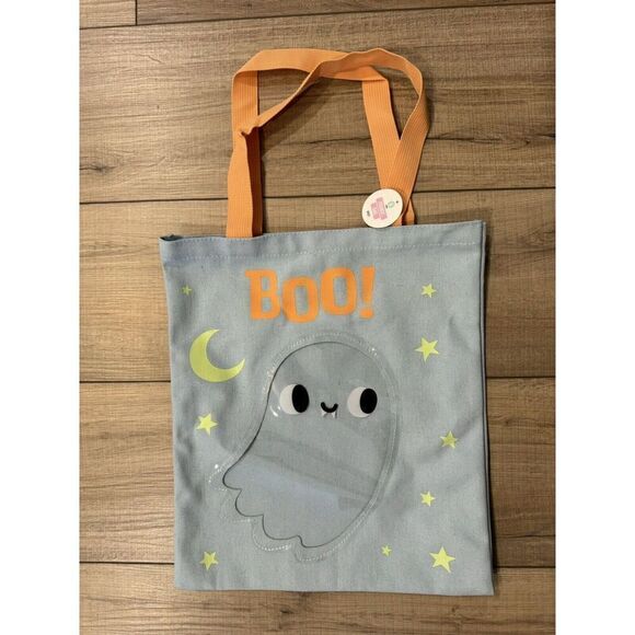 Target Bullseye 2024 Halloween ~ BOO GHOST~ Trick or Treat Goodie Bag ~ Blue - Picture 1 of 1
